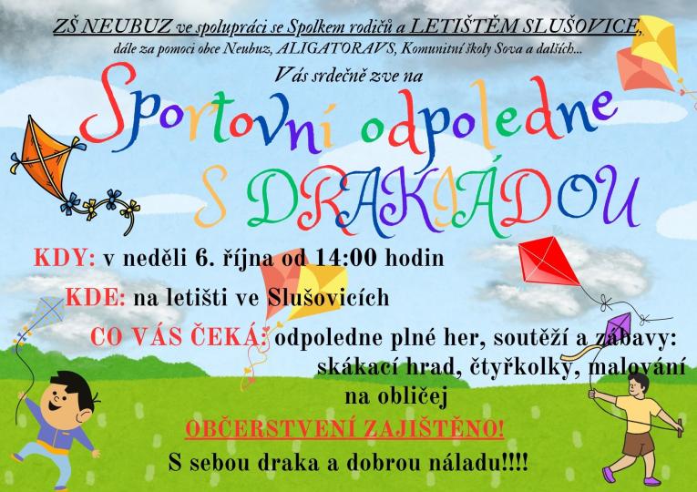 Pozvánka - Sportovní odpoledne s drakiádou